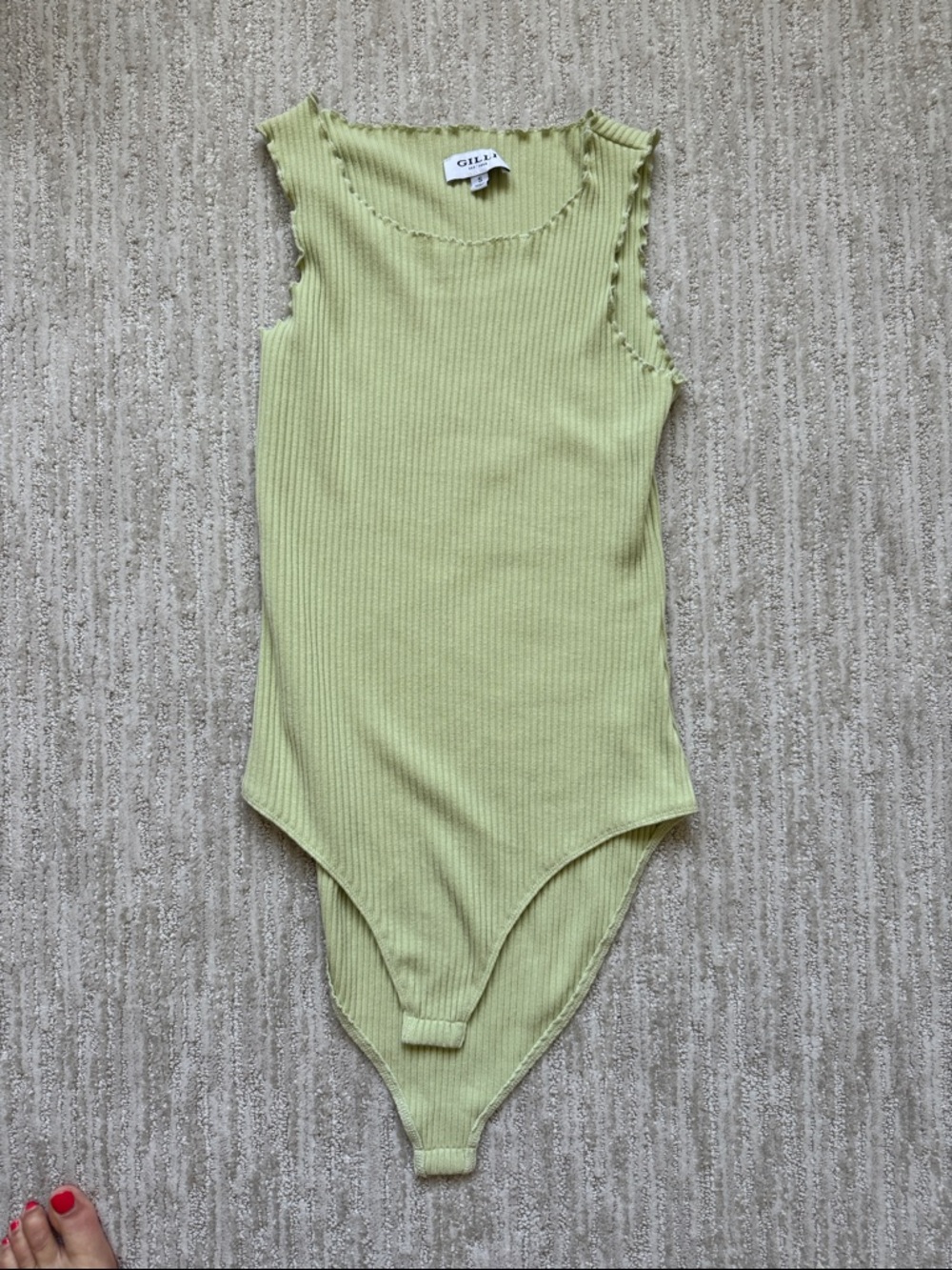 Gilli Ribbed Sleeveless Bodysuit